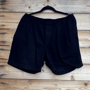 OAK NYC black twill shorts